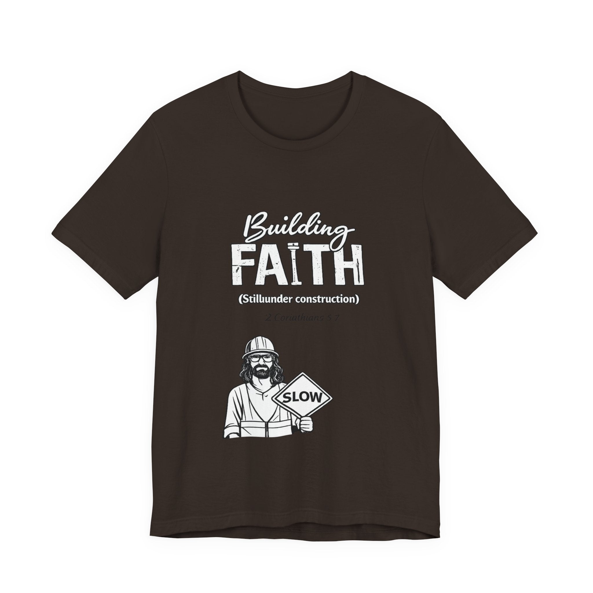 Building Faith Tee — "Building Faith (Gideon construction)" Christian Construction Worker T-Shirt