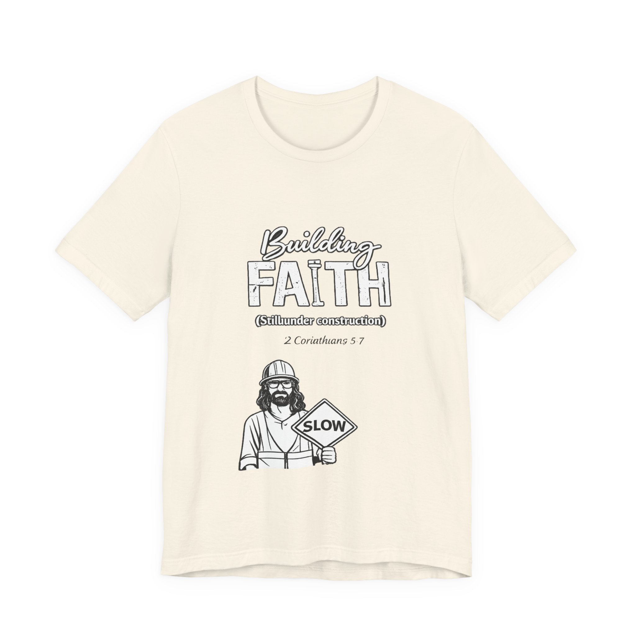 Building Faith Tee — "Building Faith (Gideon construction)" Christian Construction Worker T-Shirt