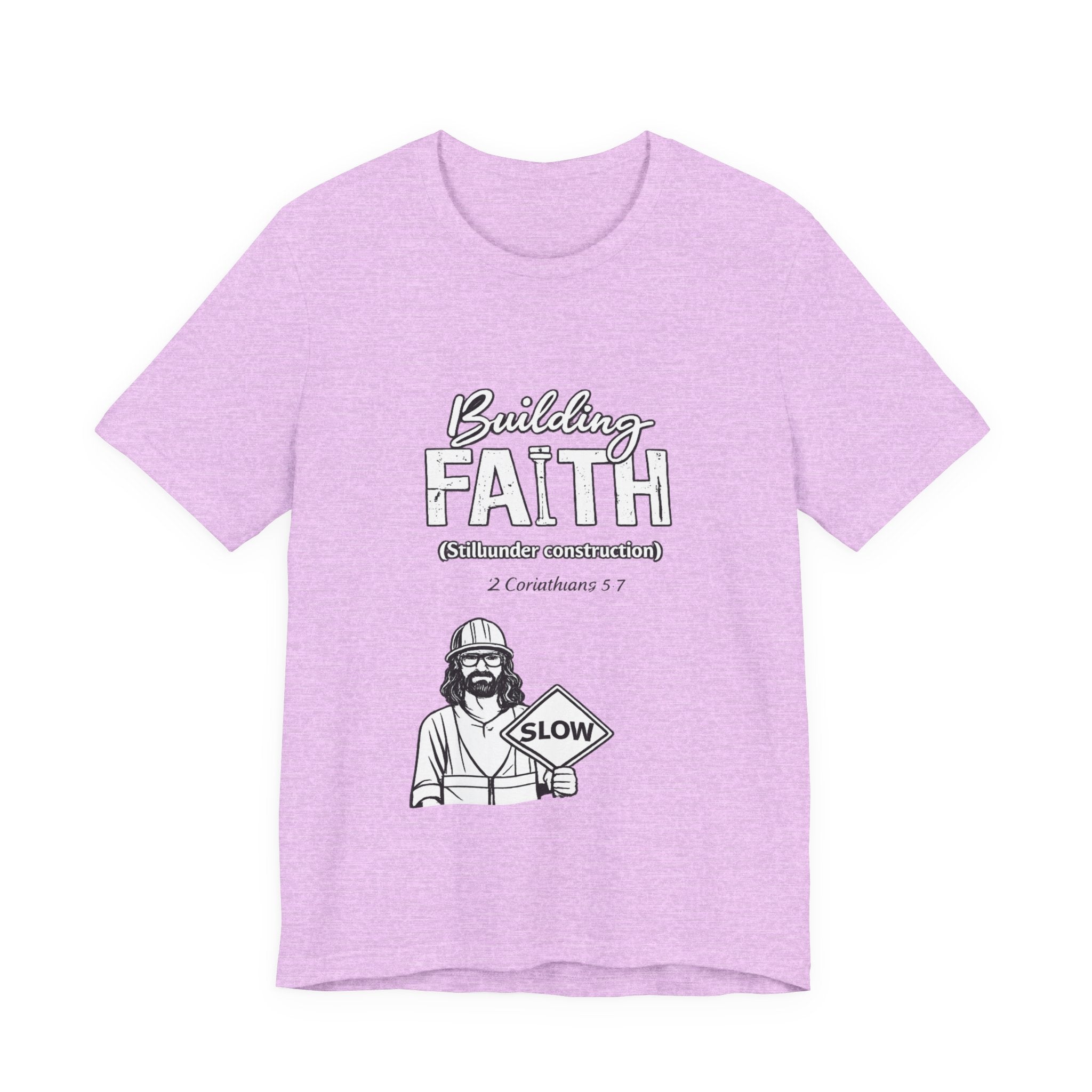 Building Faith Tee — "Building Faith (Gideon construction)" Christian Construction Worker T-Shirt