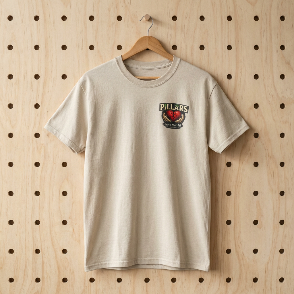 Serve Tour 2026 Band T-Shirt — Concert Tour Tee with Heart & Dates